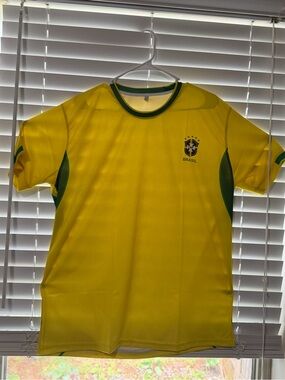 Brazil National Team Yellow Men's Performance Soccer Shirt